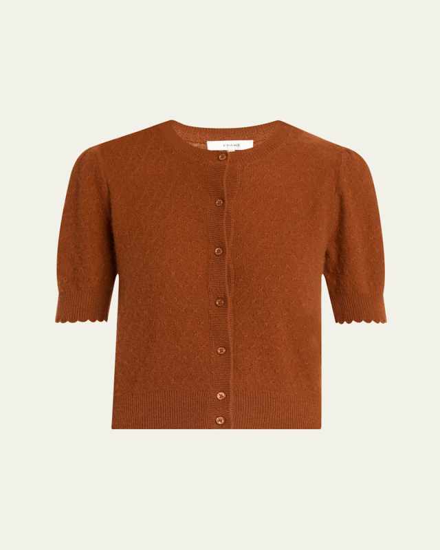 The Cashmere Pointelle Cardigan